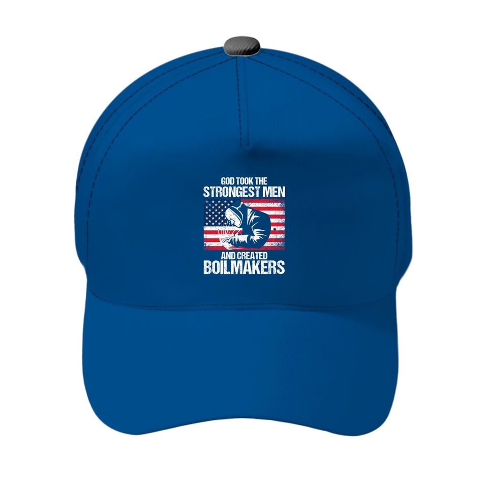 American Boilermakers Union Worker Strongest Men US Flag Baseball Caps