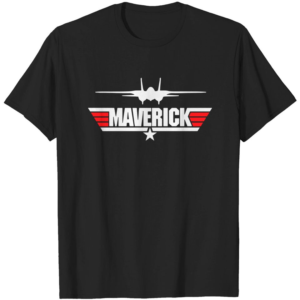 Maverick Top Gun T Shirt Tom Cruise Action Movie Fighter Plane Summer