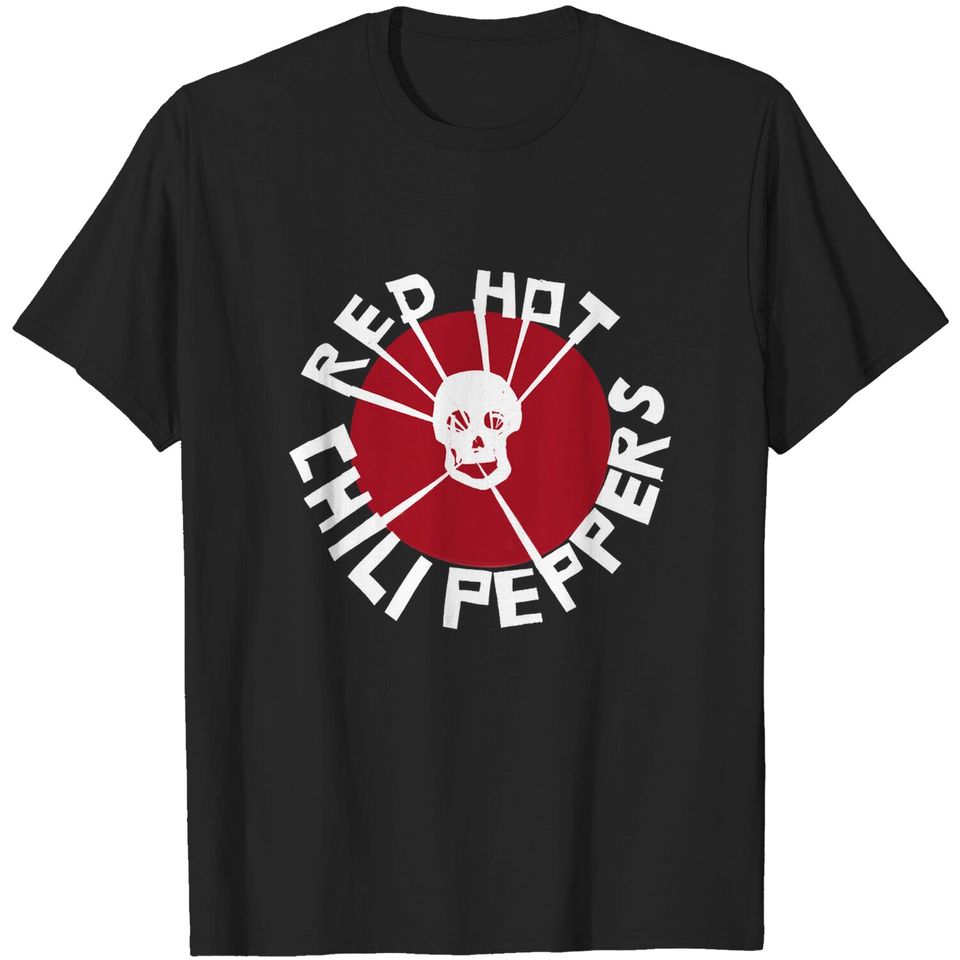 Red Hot Chili Peppers Flea Art Circle Skull T Shirt