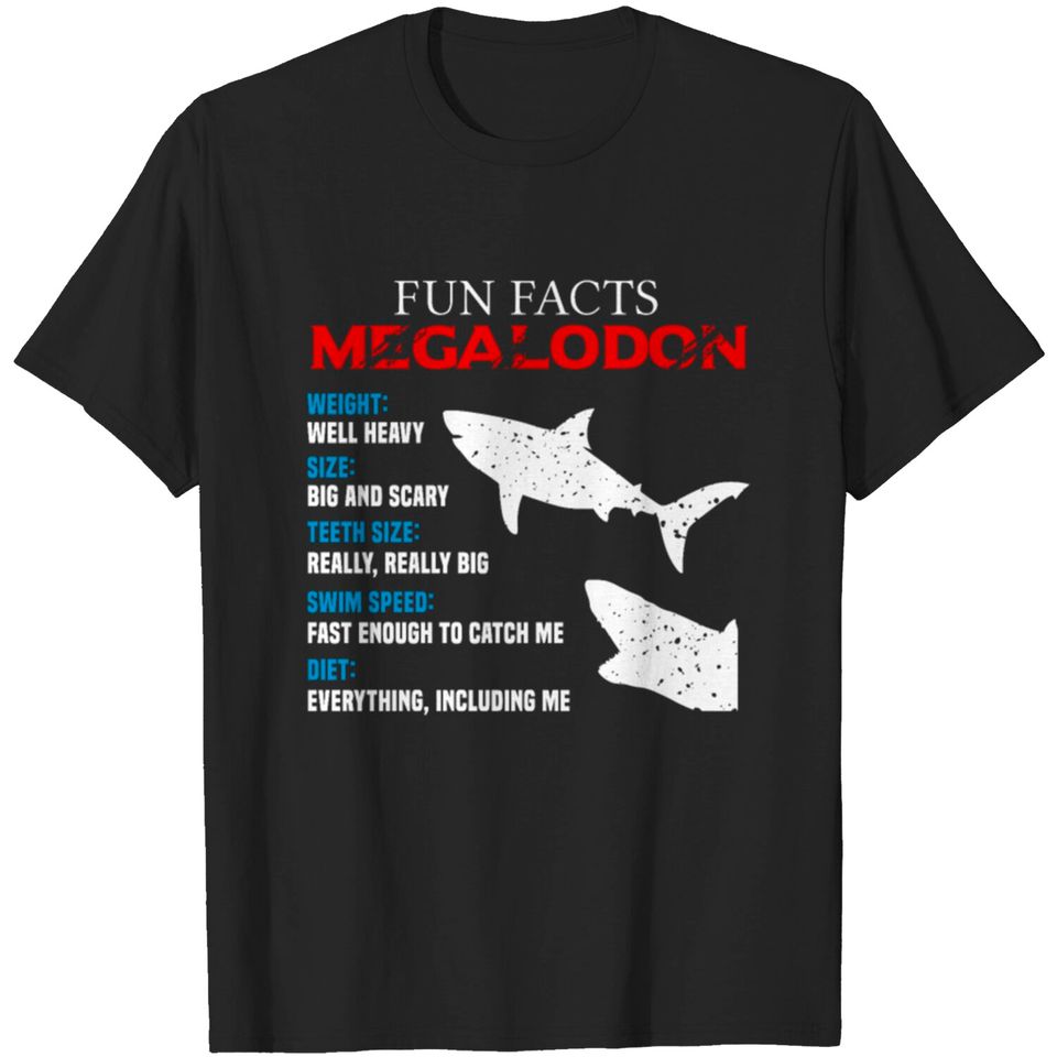 Megalodon giant shark prehistoric fossil gift idea T-shirt
