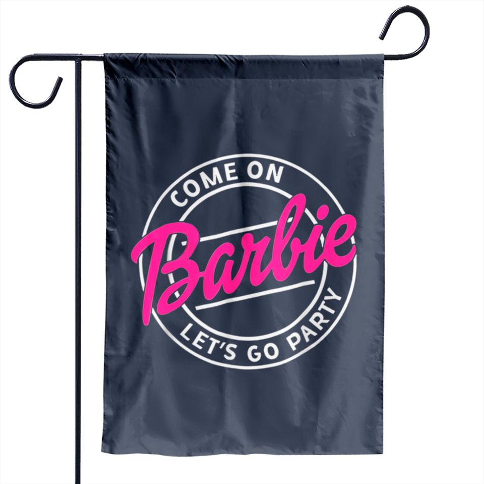 Barbie Let's Go Party Garden Flags