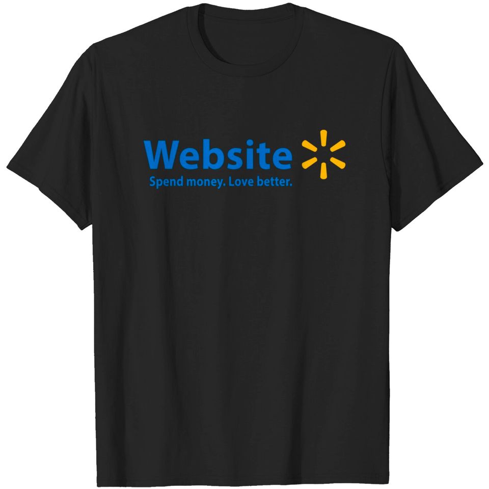 Walmart Website Fan Art Logo Design T-shirt