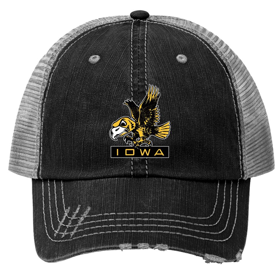 Vintage Hawkeye Mascot Herky - Iowa - Trucker Hats