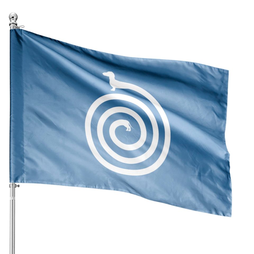 Dachshund Spiral House Flags