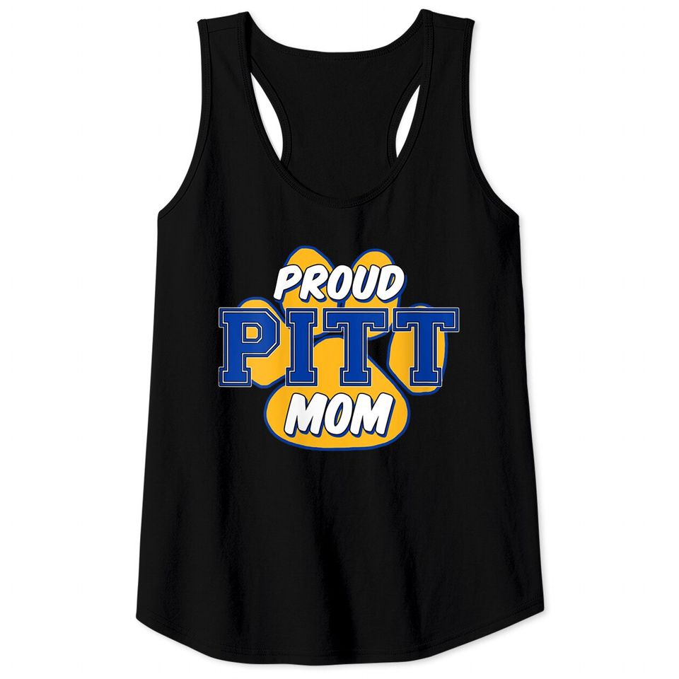 Womens Proud Pitt Mom Classic, Back To School Shirt V-Neck Tank Tops