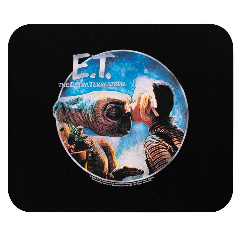 Vintage E.T. The Extra-Terrestrial Crop Top Mouse Pad - XXS | 80s Black Graphic Cropped Movie Mouse Pads
