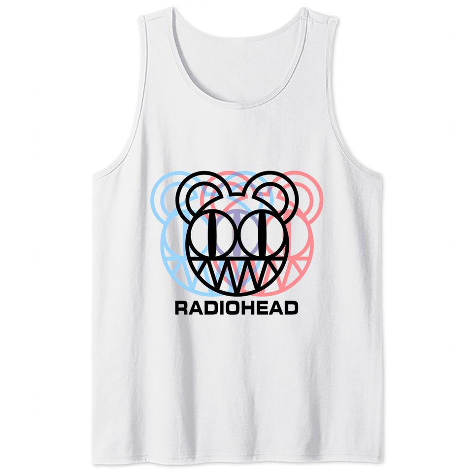 Radiohead Logo Dizzy Glitch - Radiohead - Tank Tops