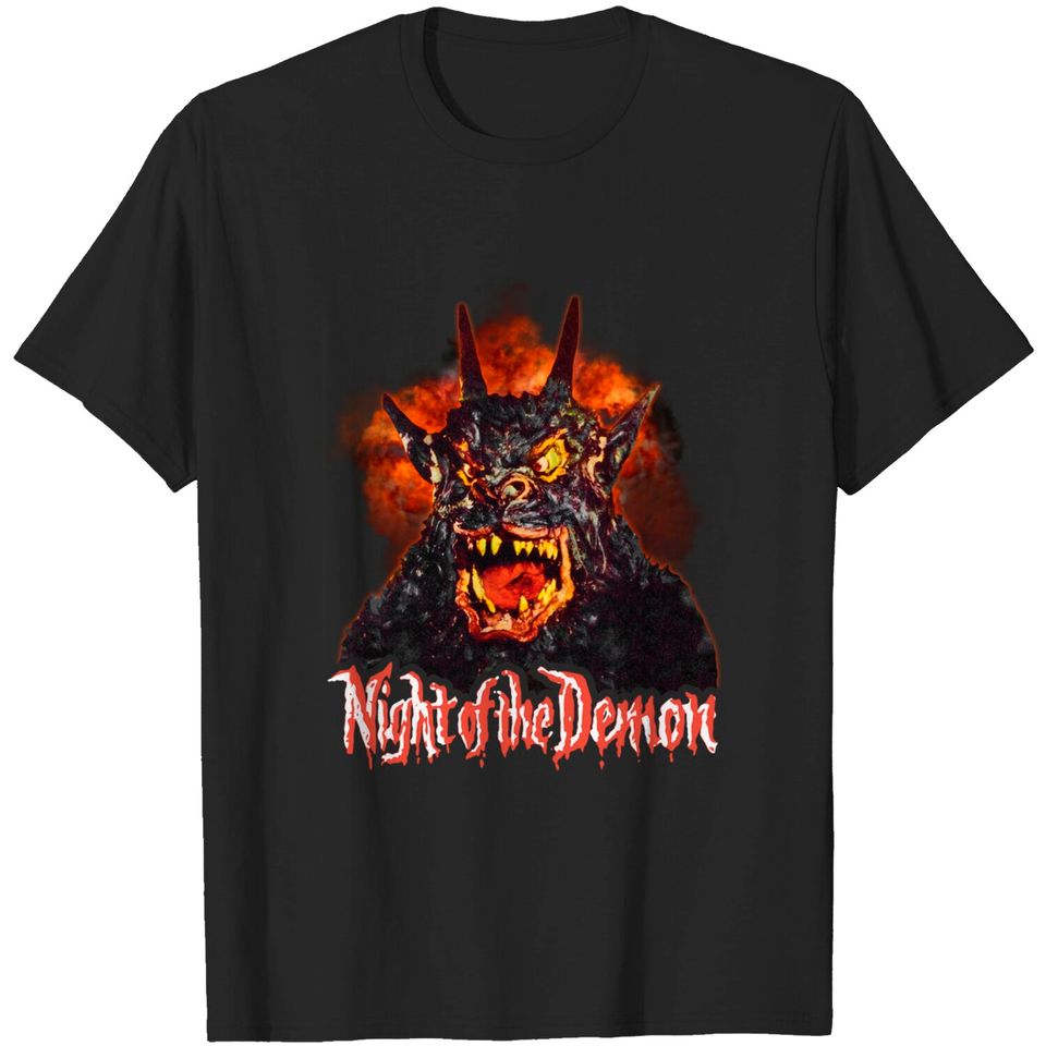 Night of the Demon Retro Cult Classic Horror Fan Art - 80s Movies - T-Shirt