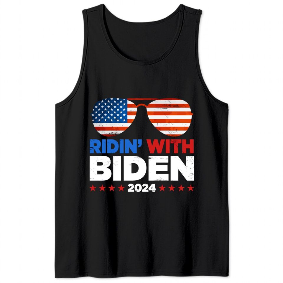 Ridin' With Biden Joe Biden 2024 Election For Pres Tank Tops