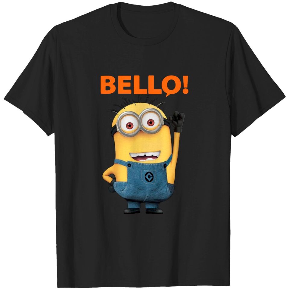 Bello Minions Cartoon Printed Kids Unisex Boy Girl Tshirt Gift T shirt