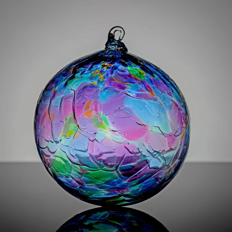 Multi Color Mix, Handblown Glass Ornament