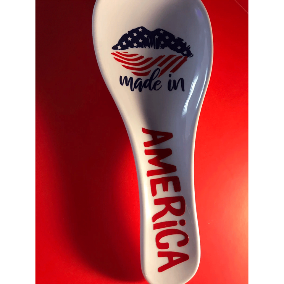 Made in America Independence/4th of July inspired Spoon Rest