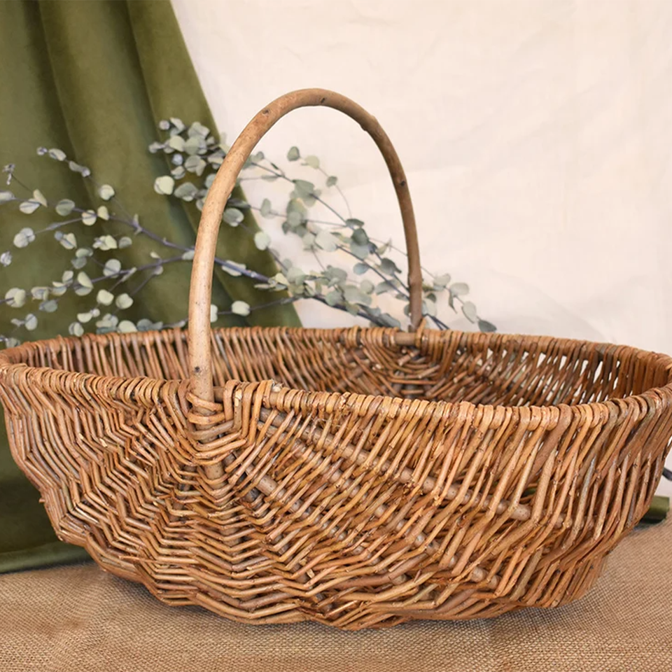Handmade Garden Trug Basket, Vegetable Trug, Home Decor