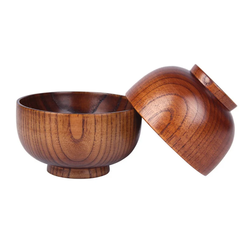 Japanese Style Bowl, Wooden Soup Bowl, Eco-friendly Wooden Food Container