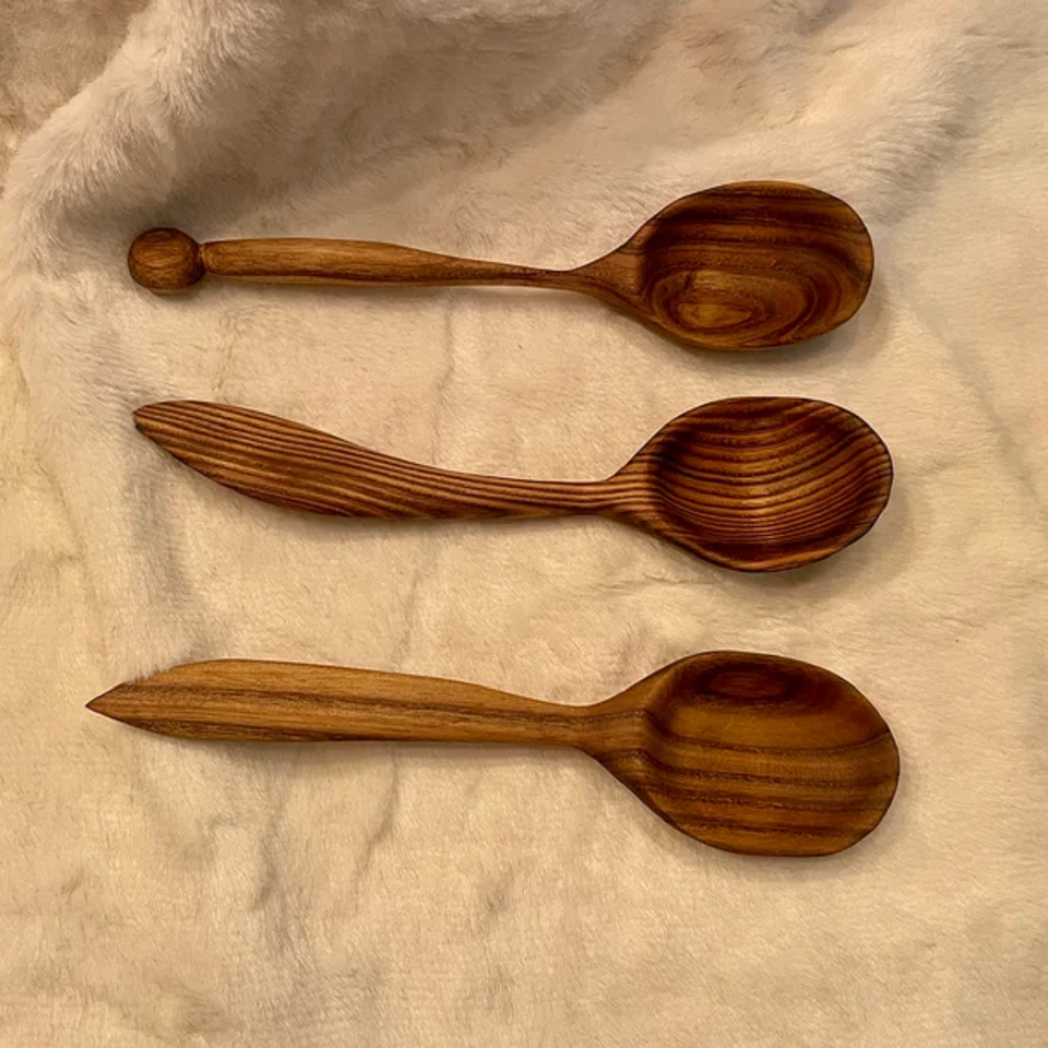 Perfect Kitchen Utensil , Apple Wooden Stirring Spoon
