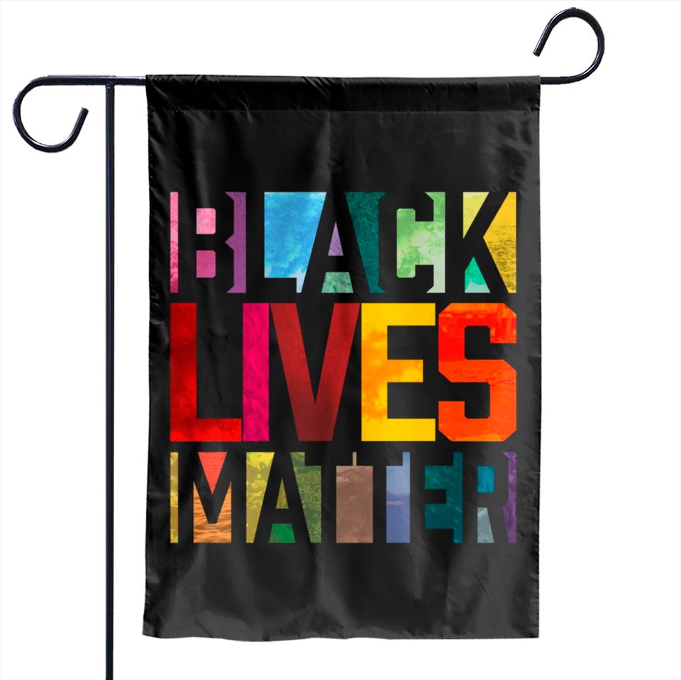 Black Lives Matter BLM Movement End Racism  Garden Flags