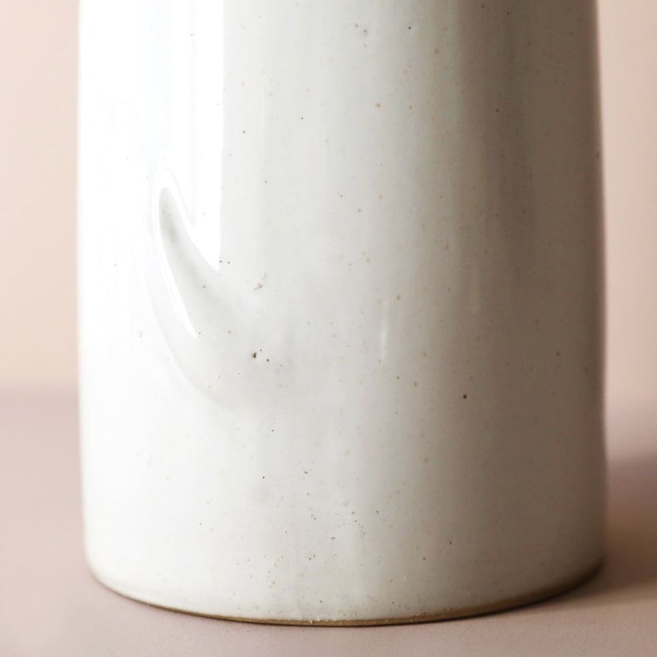 Textured Ceramic Dog Vase