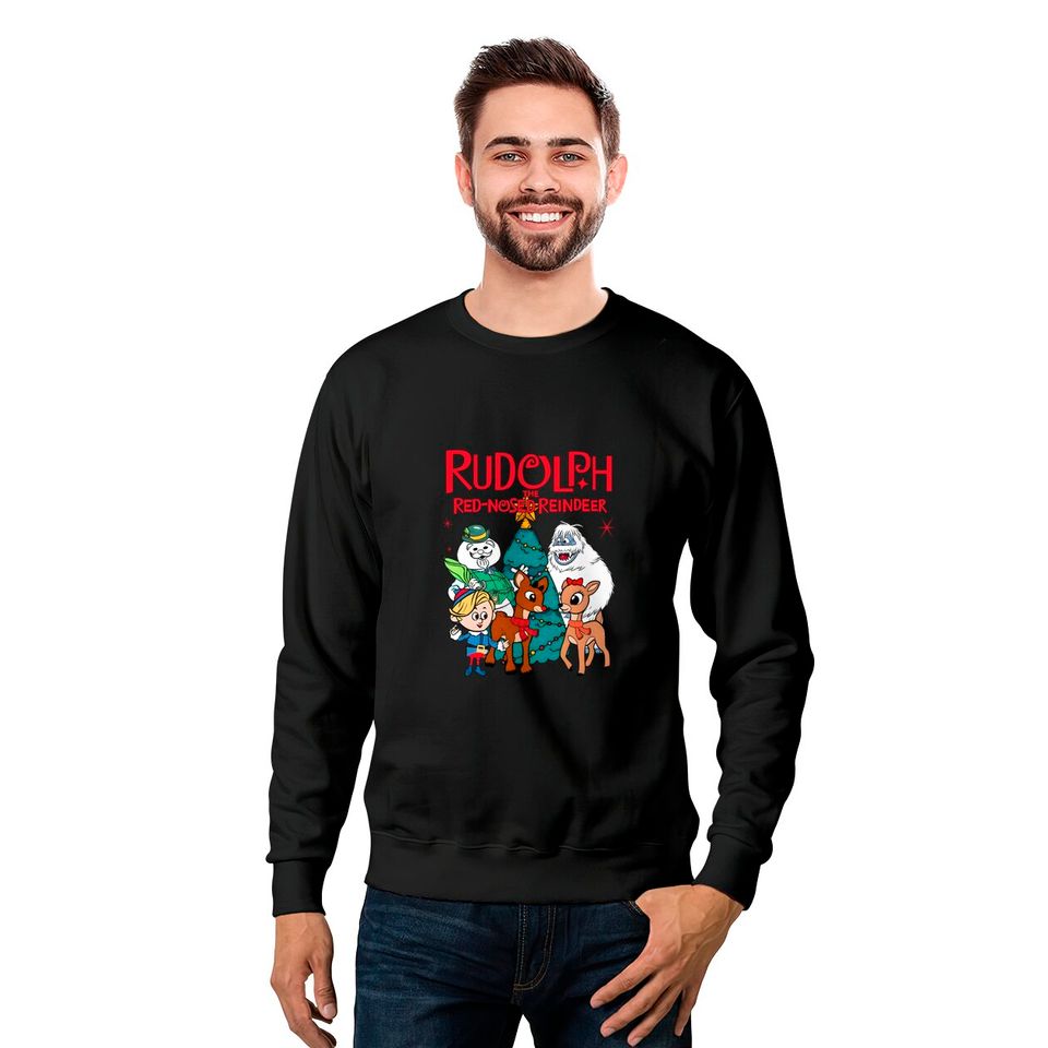Rudolph The Red Nosed Reindeer Sweatshirt | Hoodies, Rudolph Christmas Sweatshirt , Vintage Christmas Movie Long Sleeve, Christmas Movie Sweatshirt.