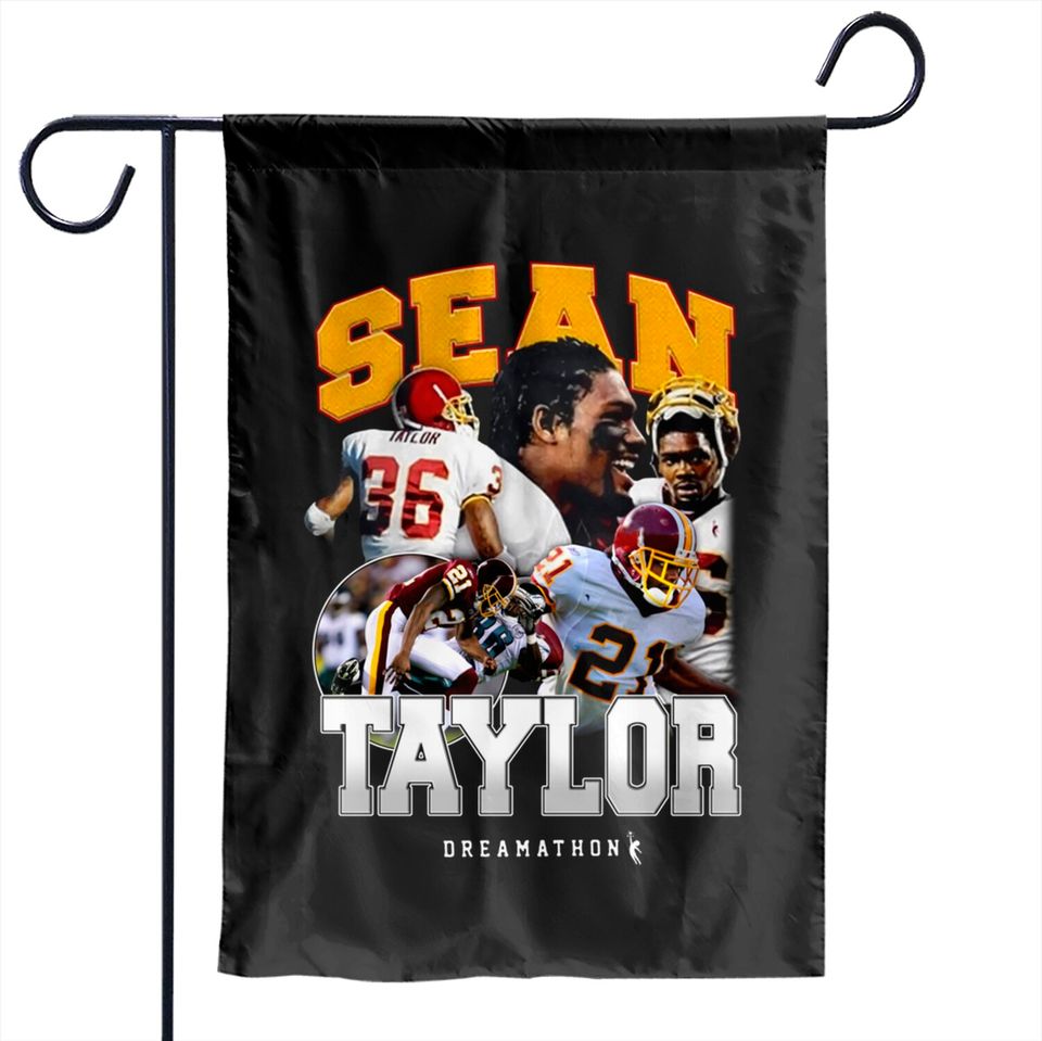 Vintage Sean Taylor Garden Flags
