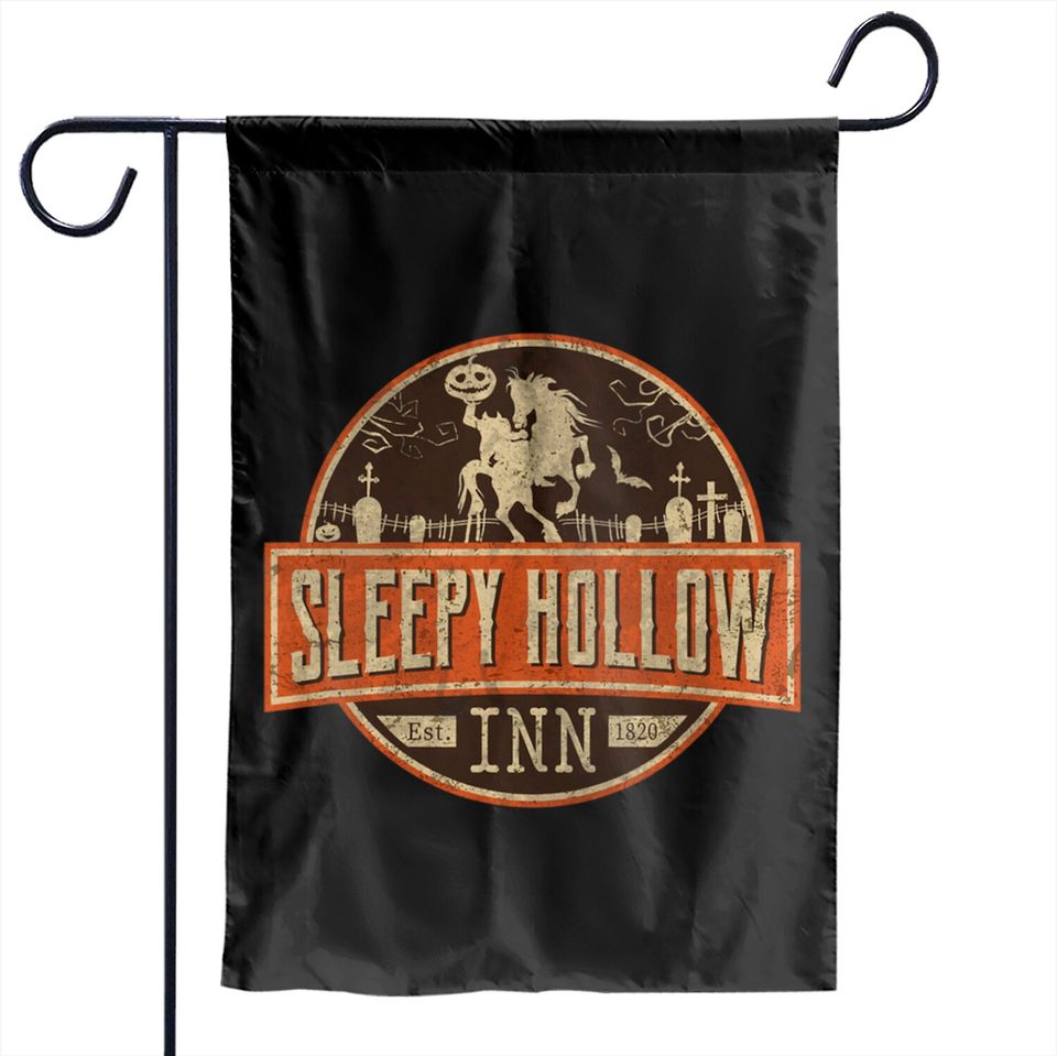 Sleepy Hollow INN Halloween Garden Flags headless horseman Garden Flags