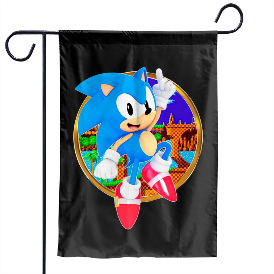 Sonic The Hedgehog - Sonicthehedgehog - Garden Flags