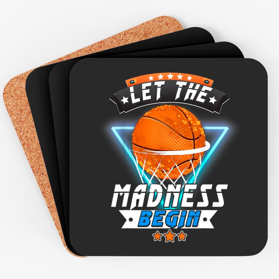 March School Basketball Let the Madness Begin Coasters