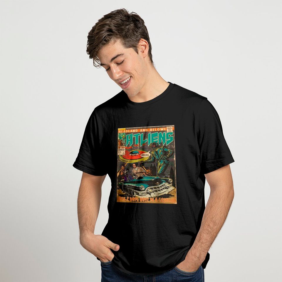 OutKast Atliens 1 2 Dope Boyz In A Cadillac Comic Art Book T-Shirt