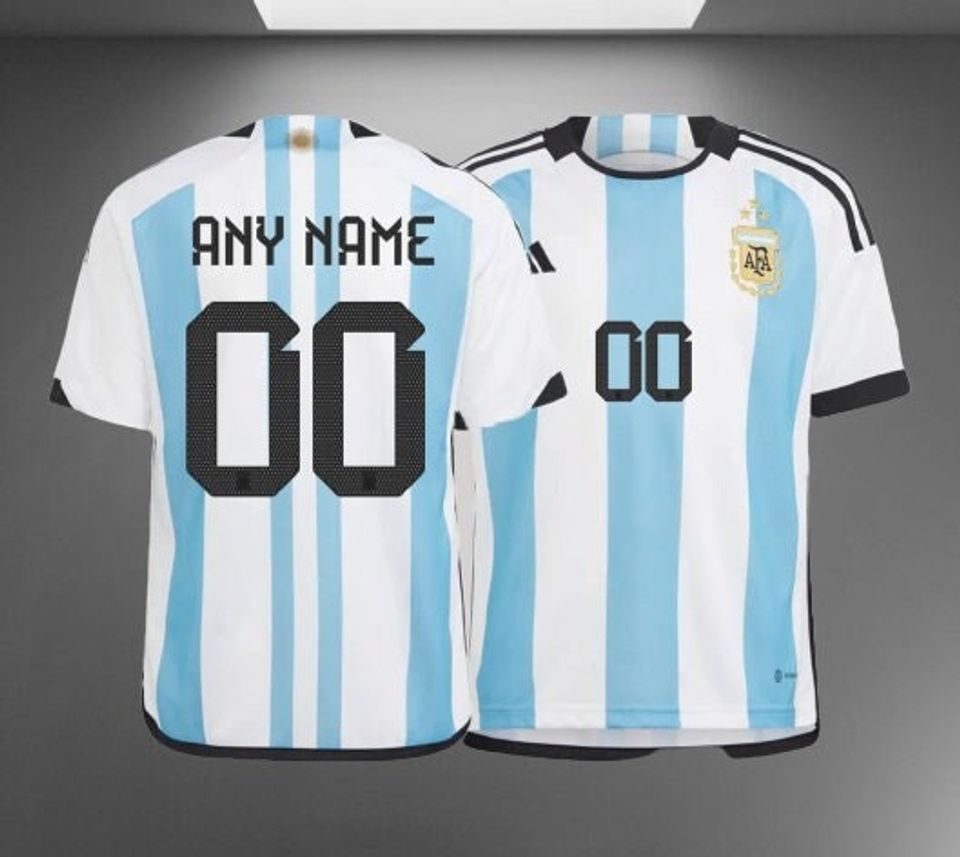3 STARS - Argentina Messi #10 Soccer youth - Fifa World Cup 2023-Customize Jersey