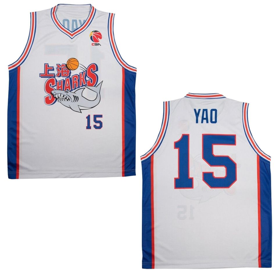 Yao Ming Shanghai Sharks Basketball Jersey Retro
