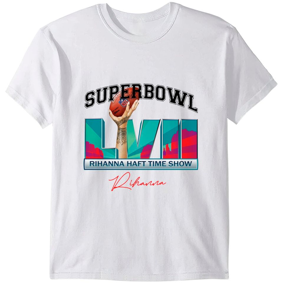 Super Shirt Bowl Halftime Rihanna, Rihanna SB Football Shirt