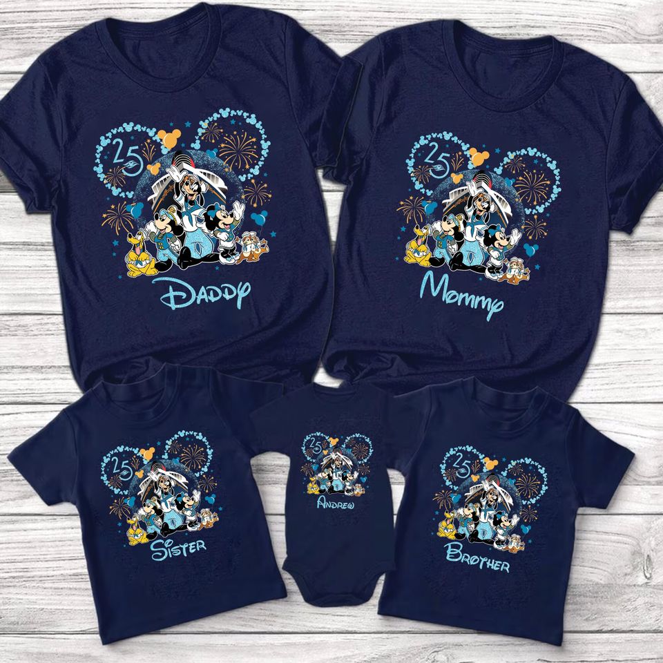 Disney Cruise 2023, Mickey and Friends shirts