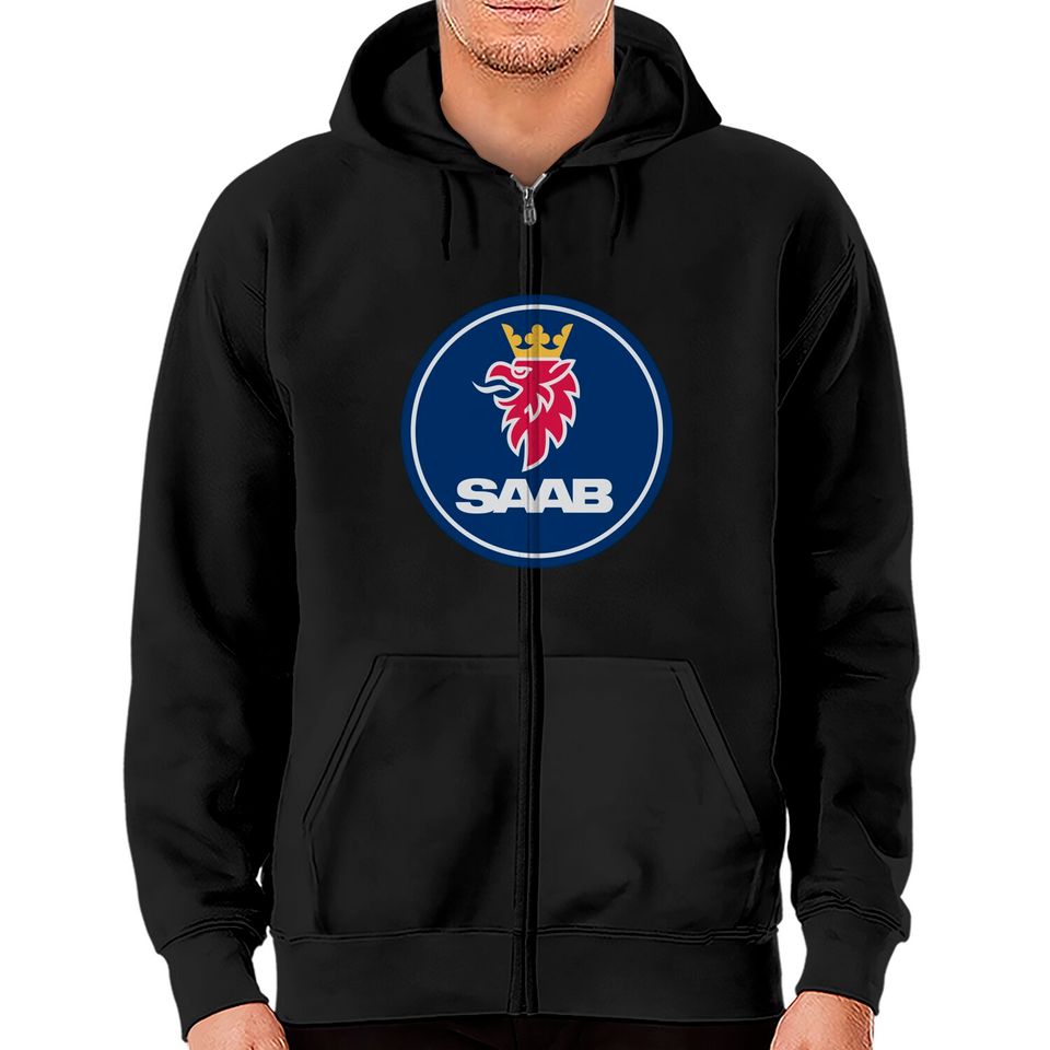 Saab Merch Zip Hoodies