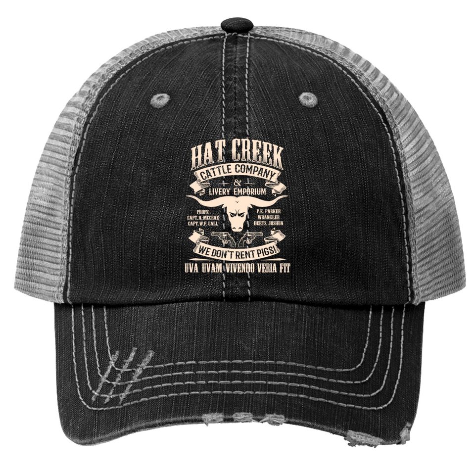 Lonesome Dove Hat Creek Cattle Company Trucker Hats