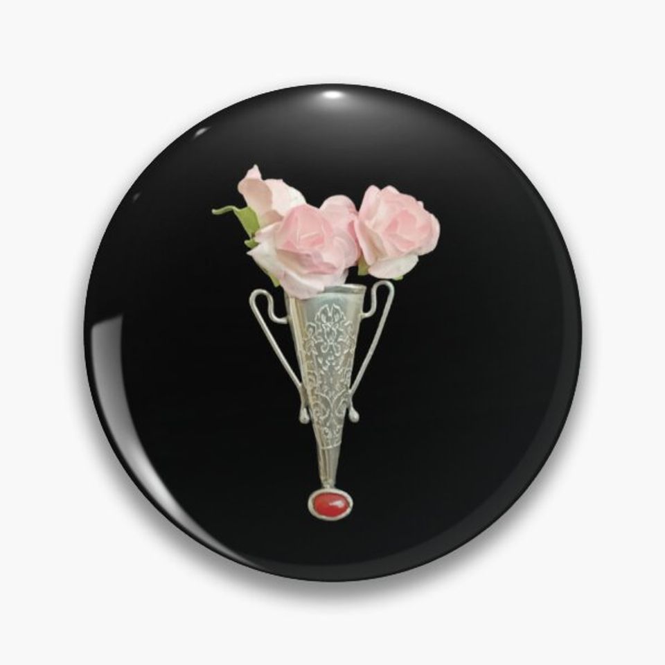 Lapel pin boutonniere by UsnU for Poirot fans tussie mussie Pin Button