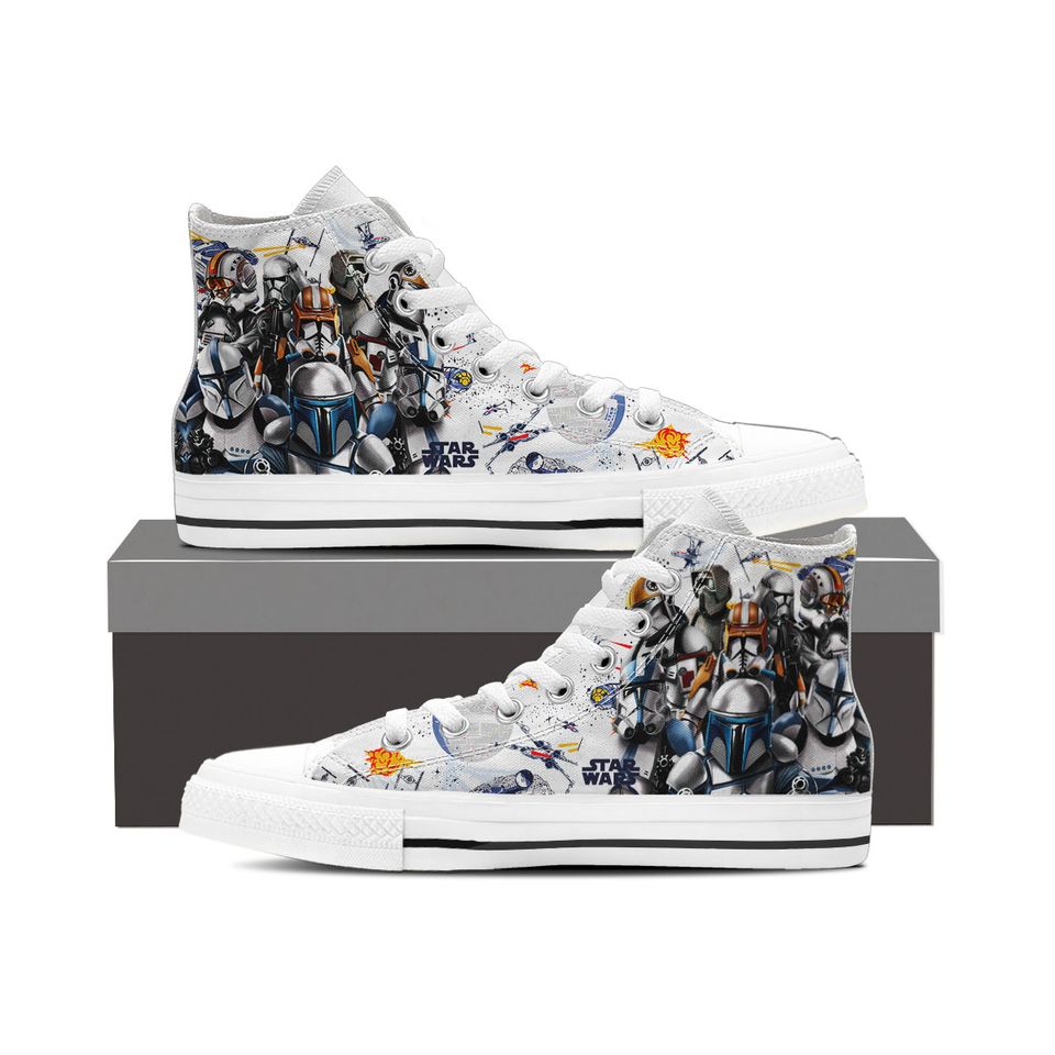 Star Wars Shoes Unisex Adult Shoes, Canvas Shoes High Top