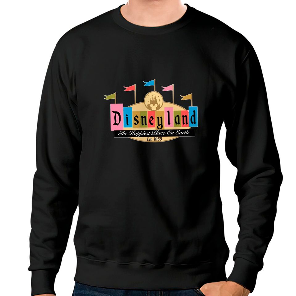Retro Disneyland Est 1955 Sweatshirt, The Happiest Place On Earth