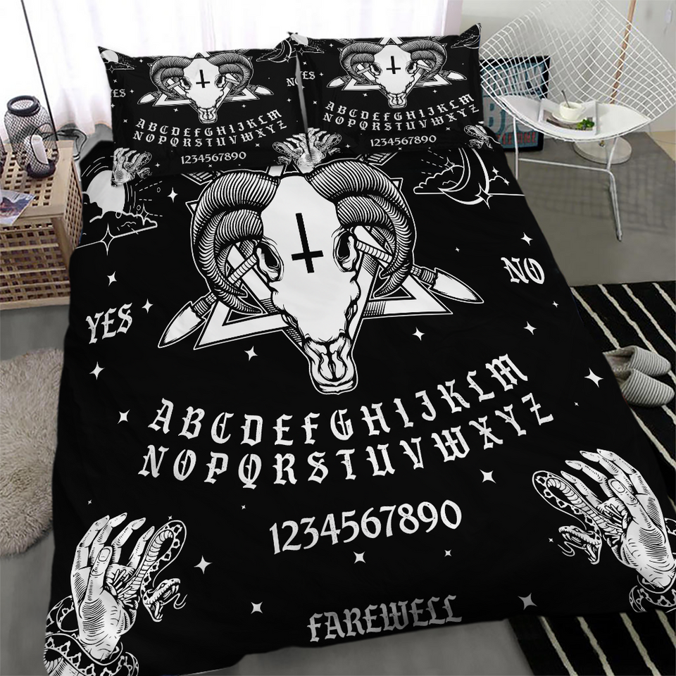 Baphomet Ouija Board Quilted Bedding Set