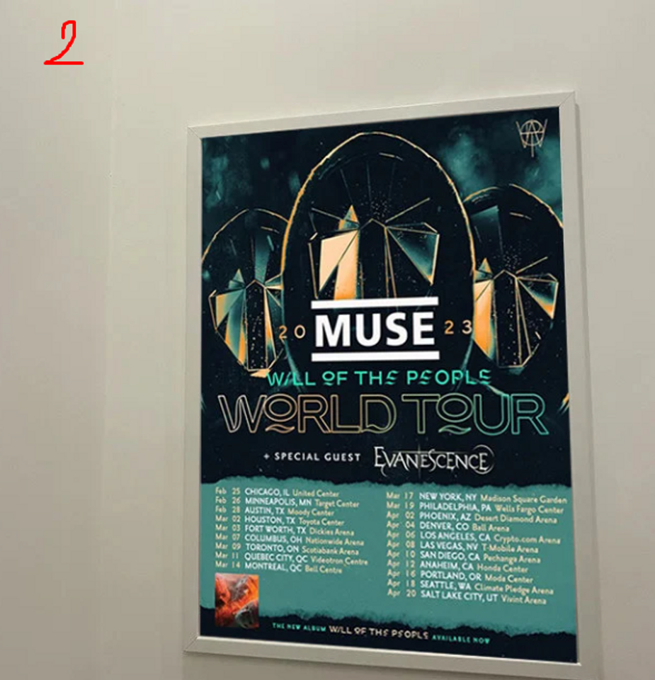 Muse Will of the People World Tour 23 Posters
