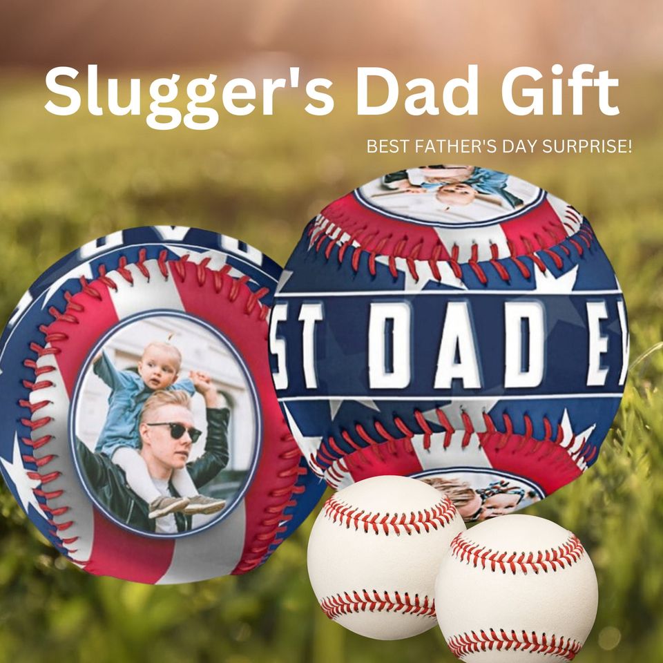 Personalized Photo Baseball Gift, Dad Baseball Lovers