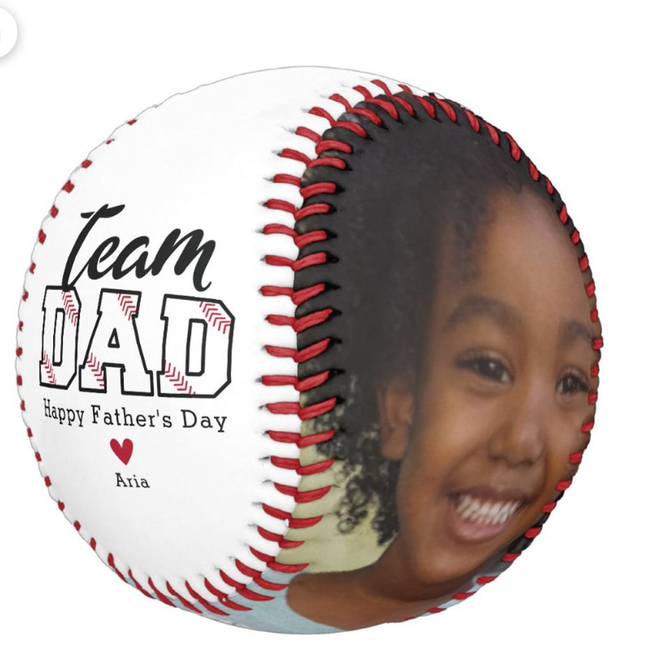 Baseball Coach| Personalized Photo Baseball | Emblem Design | Father's Day Baseball