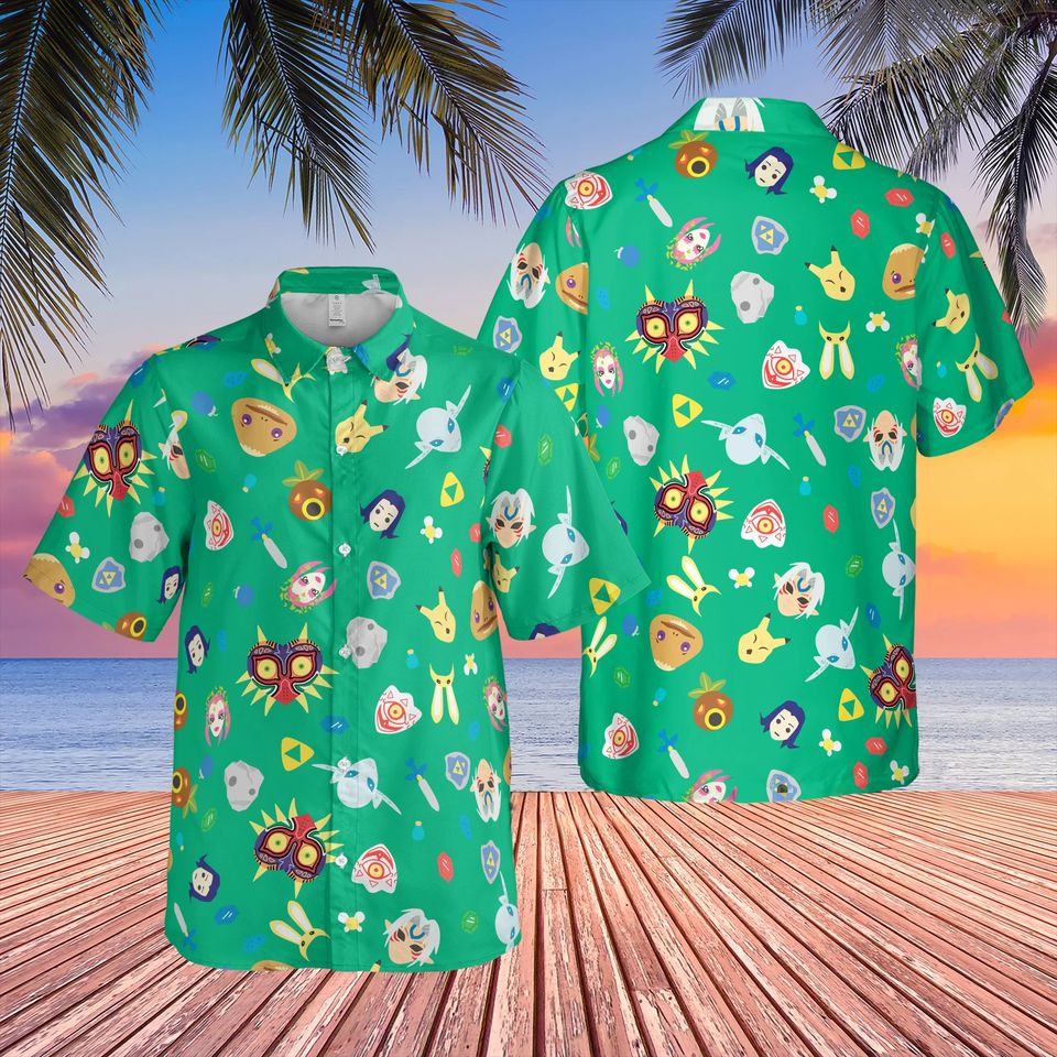 Zelda majora and korok hawaiians Shirt