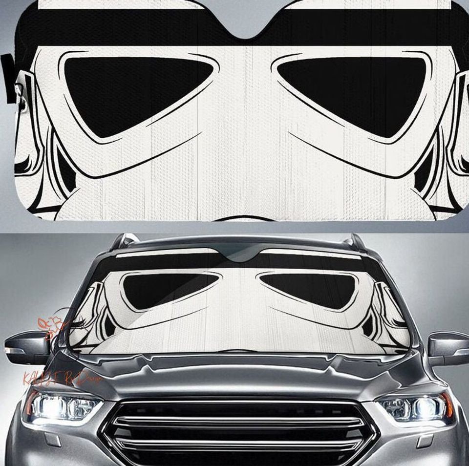 Stormtrooper 3D Car Auto Sun Shade, Car Accessories, Car Windshield SunShade