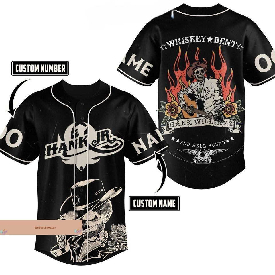 Hank Jr Jersey, Personalized Hank Williams Jersey