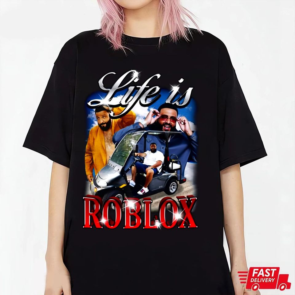 DJ Khaled life is roblox Shirt, Vintage Life Is Roblox Dj Khaled TShirt