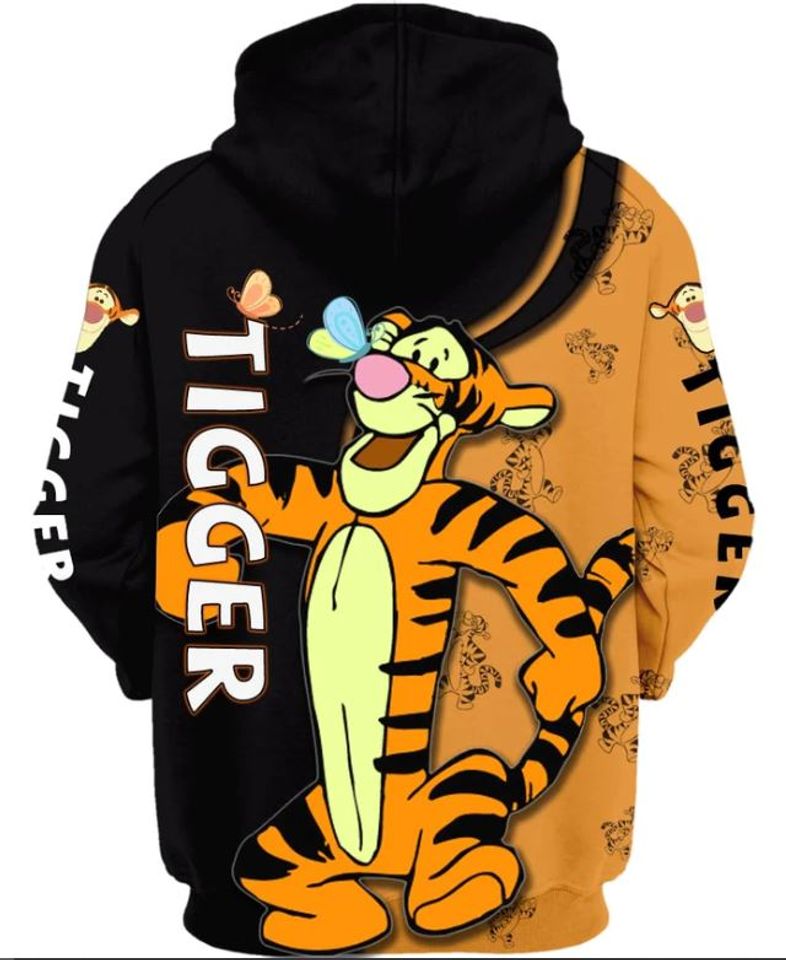 Disney Winnie The Pooh Tigger 3D Zip Hoodie