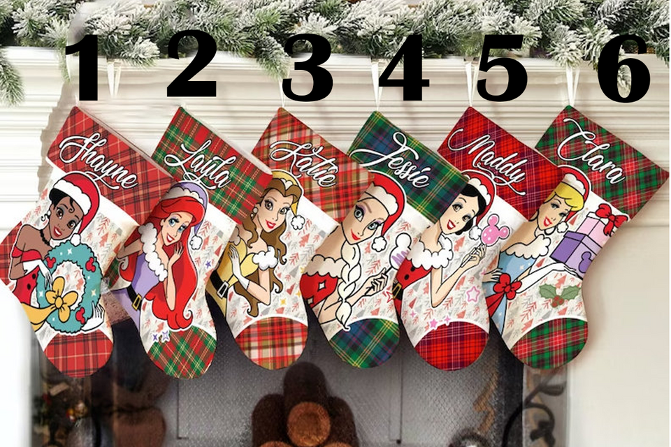 Disney Princess Stocking, Princess Characters stockings