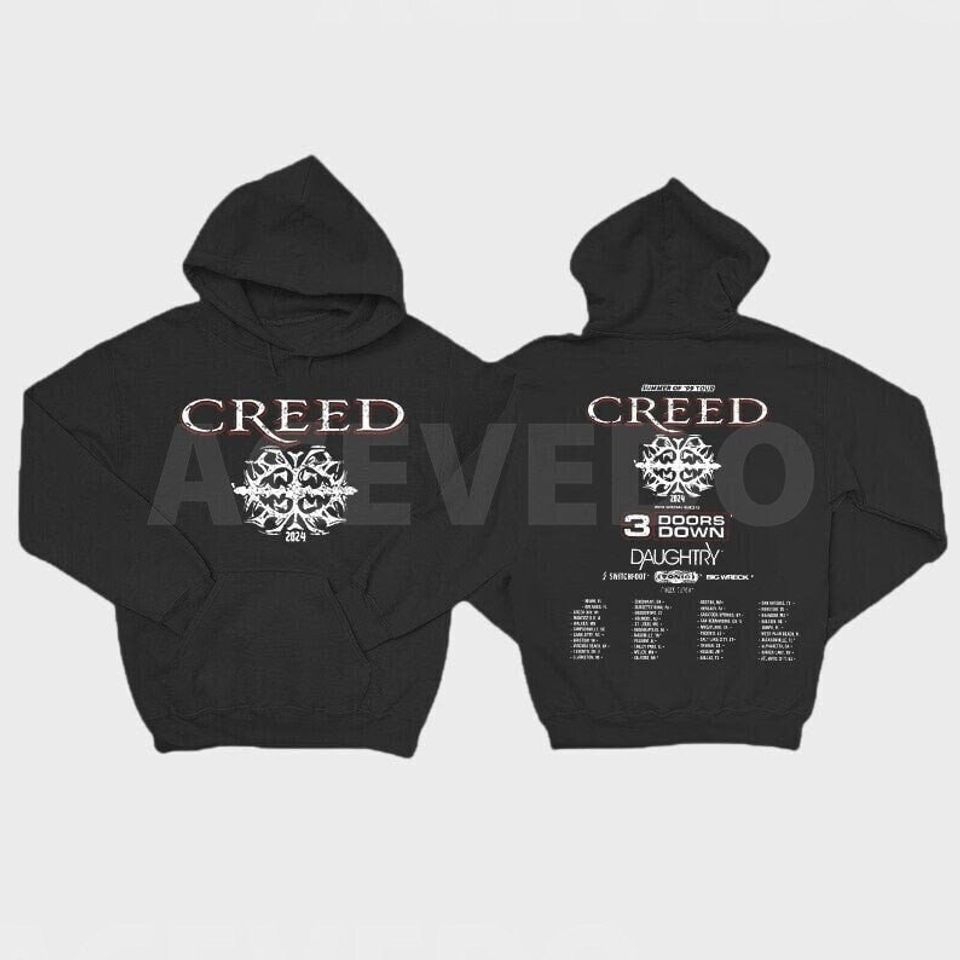 Creed 2024 Tour Summer of '99 Tour 2 Side Hoodie