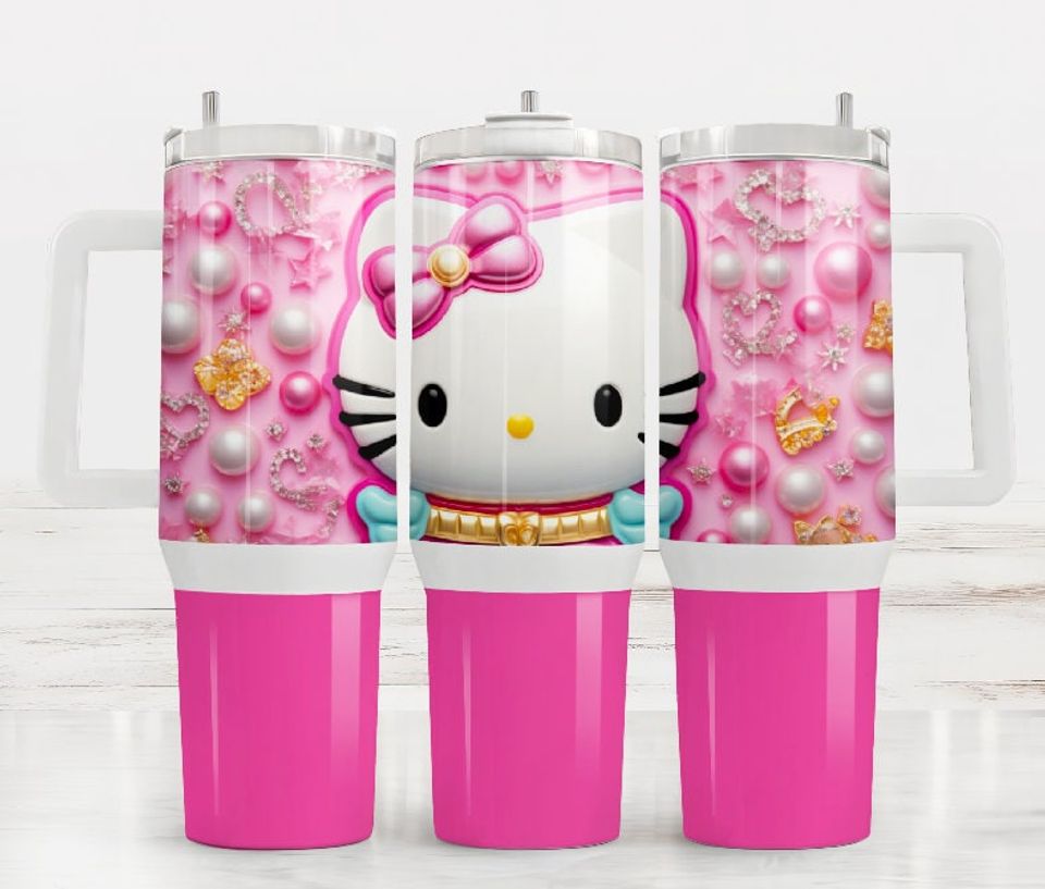 Hello Kitty Tumbler, Hello Kitty Tumbler 40 oz with Handle