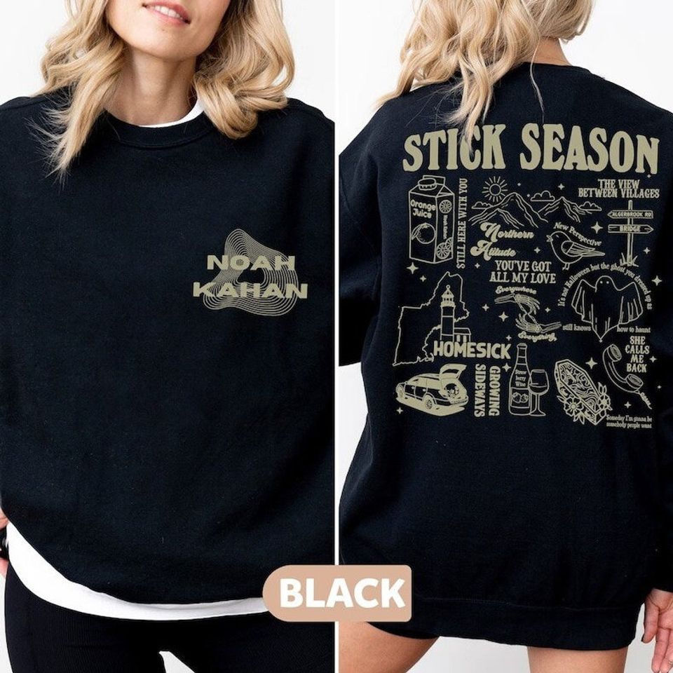 Stick Season Noah Kahan Tour 2024 Sweatshirt, Noah Kahan Stick Season Tour 2024 Sweatshirt