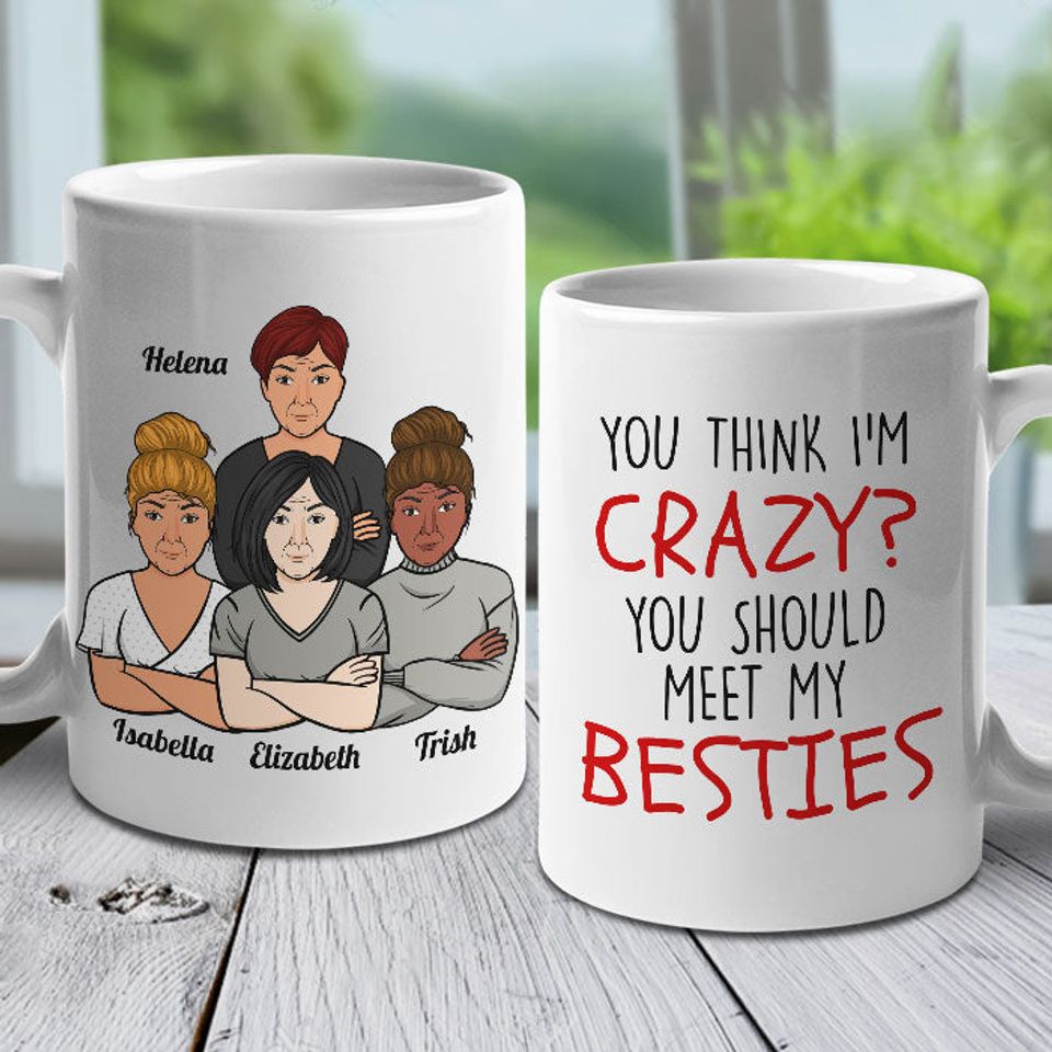 I Hope We're Friends Custom Personalized Bestie Gift Mug